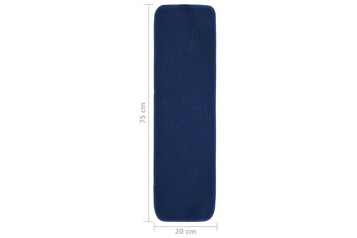 Vidaxl Anti Slip Stair Mats 15 Pcs 75x20 Cm Navy Blue Rectangular-6