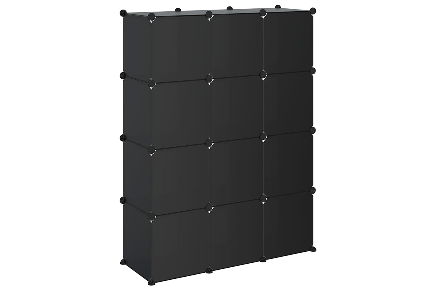Vidaxl 340546 Storage Cube Organiser With 12 Cubes Black Pp-6