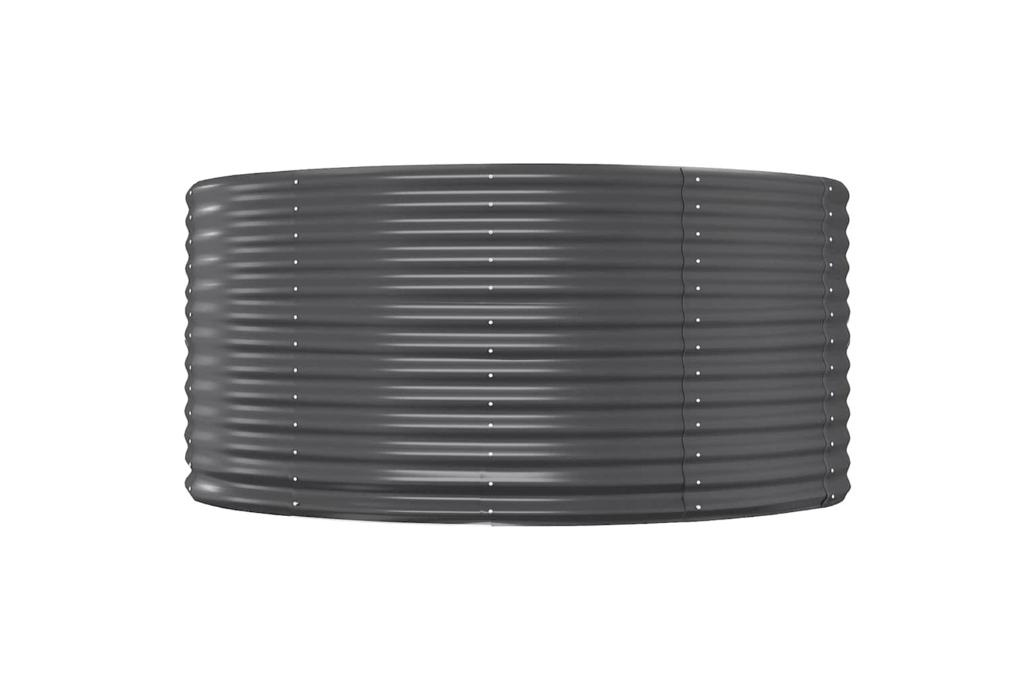 vidaXL 319091 Garden Raised Bed Anthracite 140x140x68cm Powder-coated Steel-2