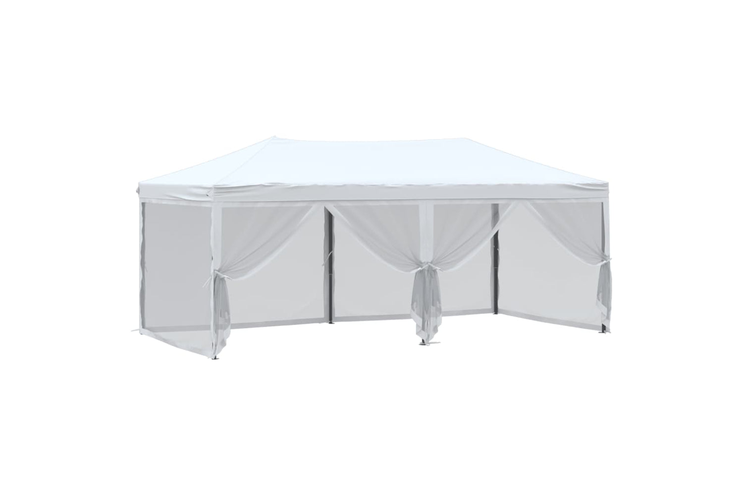 Vidaxl 93552 Folding Party Tent With Sidewalls White 3x6 M-5