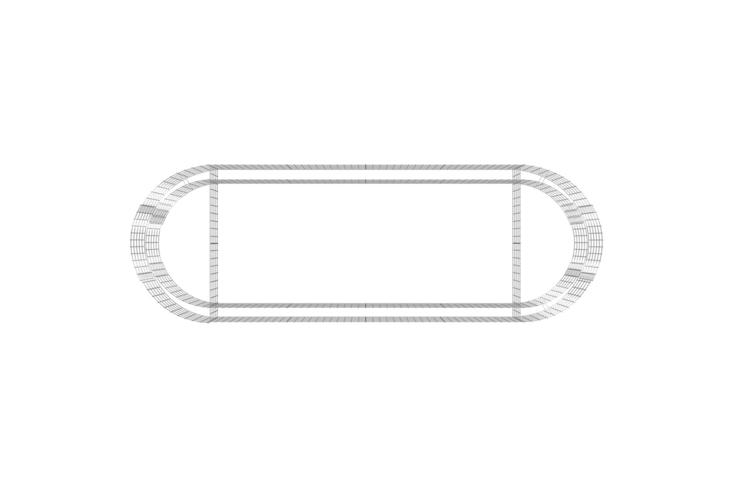 vidaXL 152041 Gabion Raised Bed Galvanised Iron 300x100x50cm-5