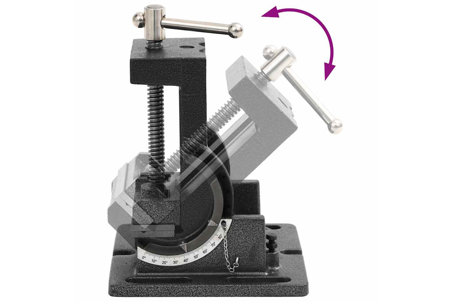 vidaXL Manually Operated Tilting Drill Press Vice 110mm-9