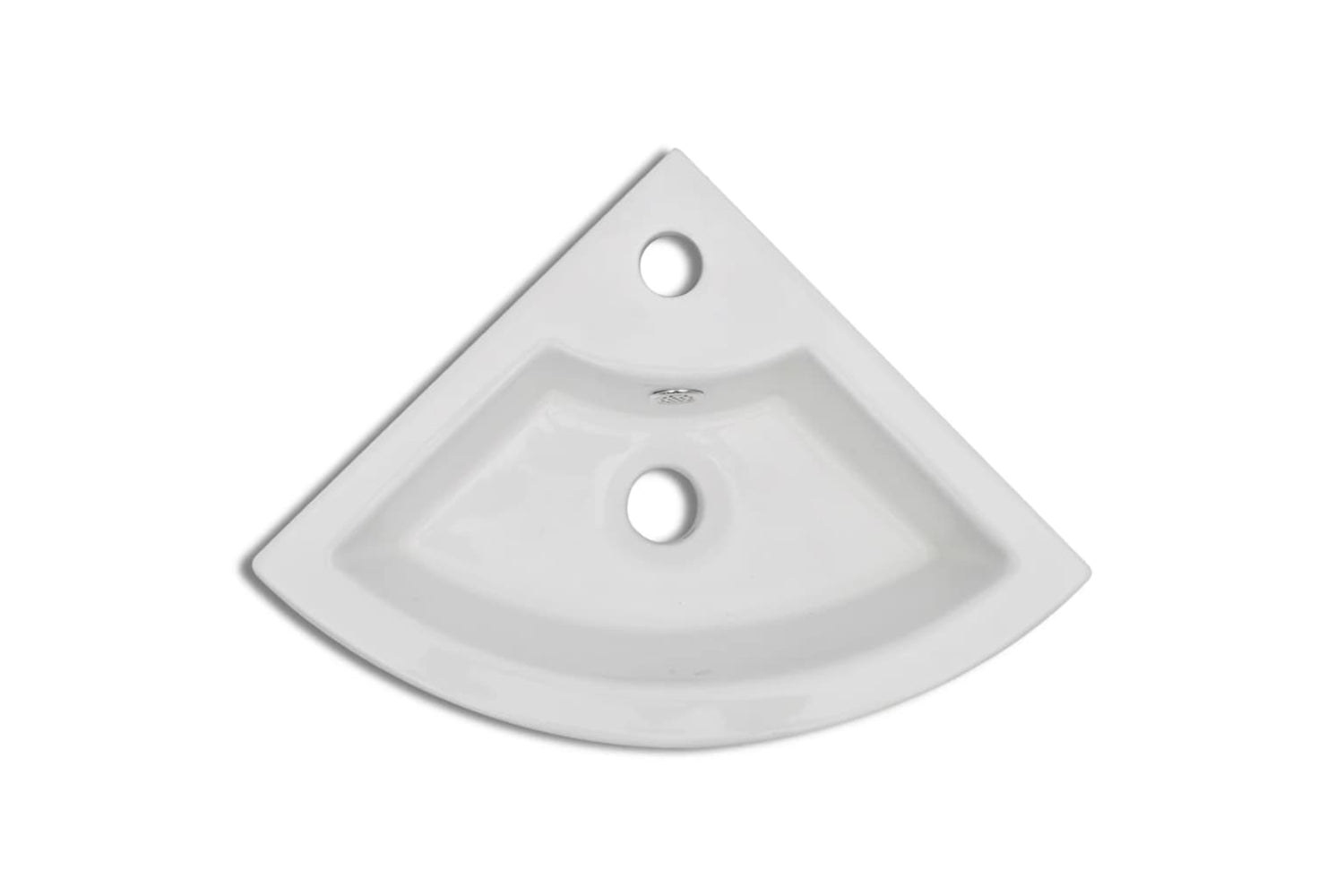 vidaXL 140697 Wash Basin With Overflow 45x32x12.5cm White-3