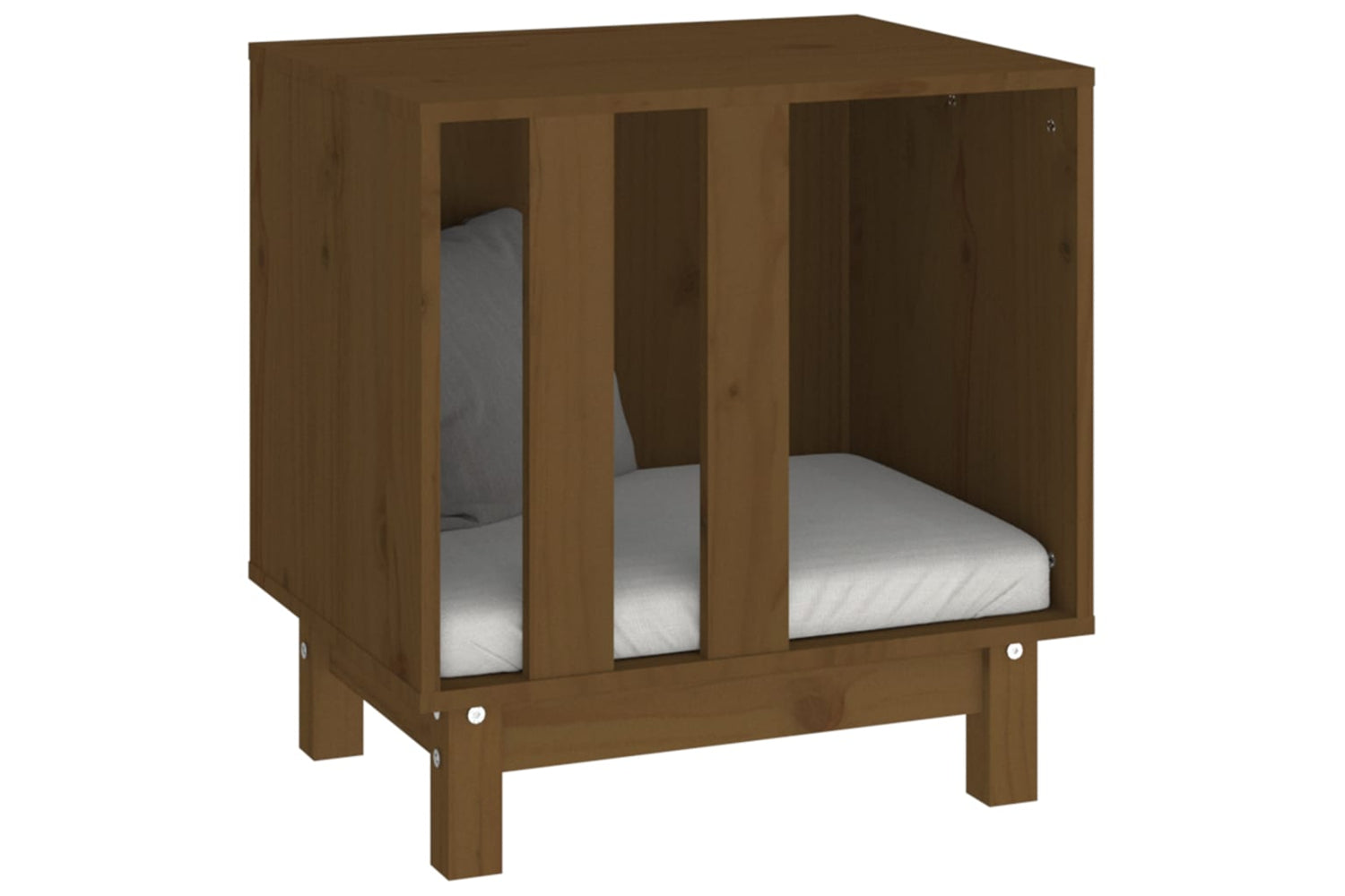 vidaXL 822474 Dog House Honey Brown 50x40x52cm Solid Wood Pine-3