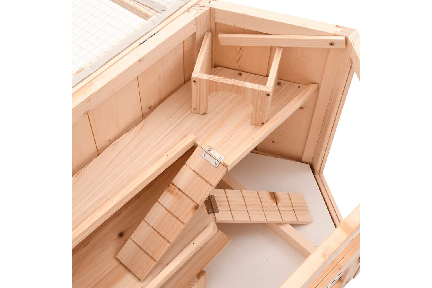 vidaXL 172379 Hamster Cage 80x40x43cm Solid Wood Fir-7