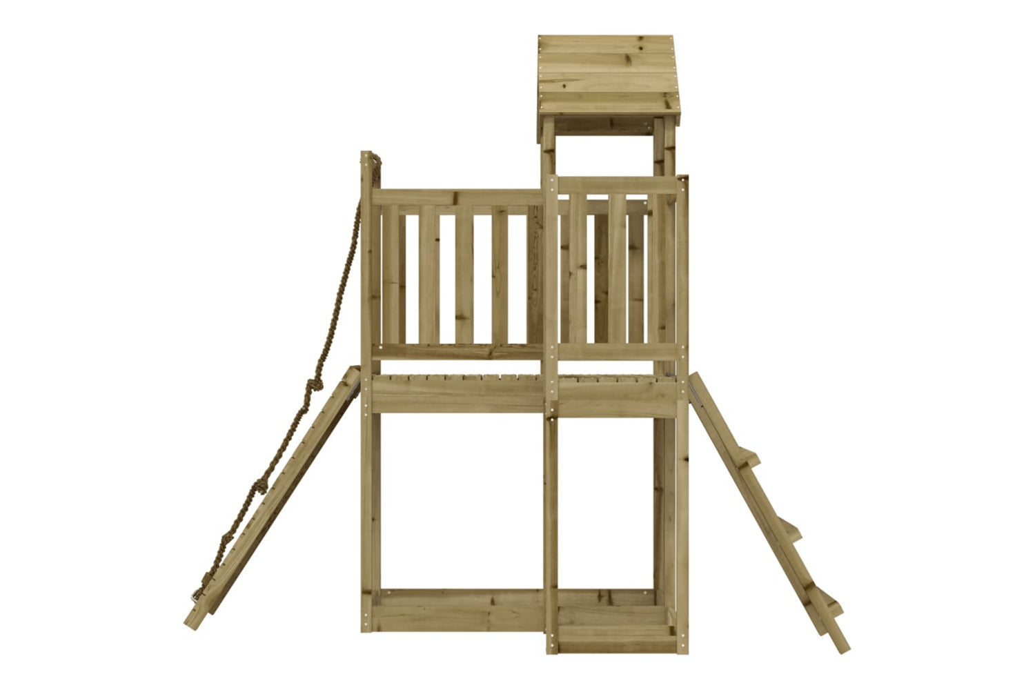 Vidaxl 3155833 Playhouse With Climbing Wall Impregnated Wood Pine-6