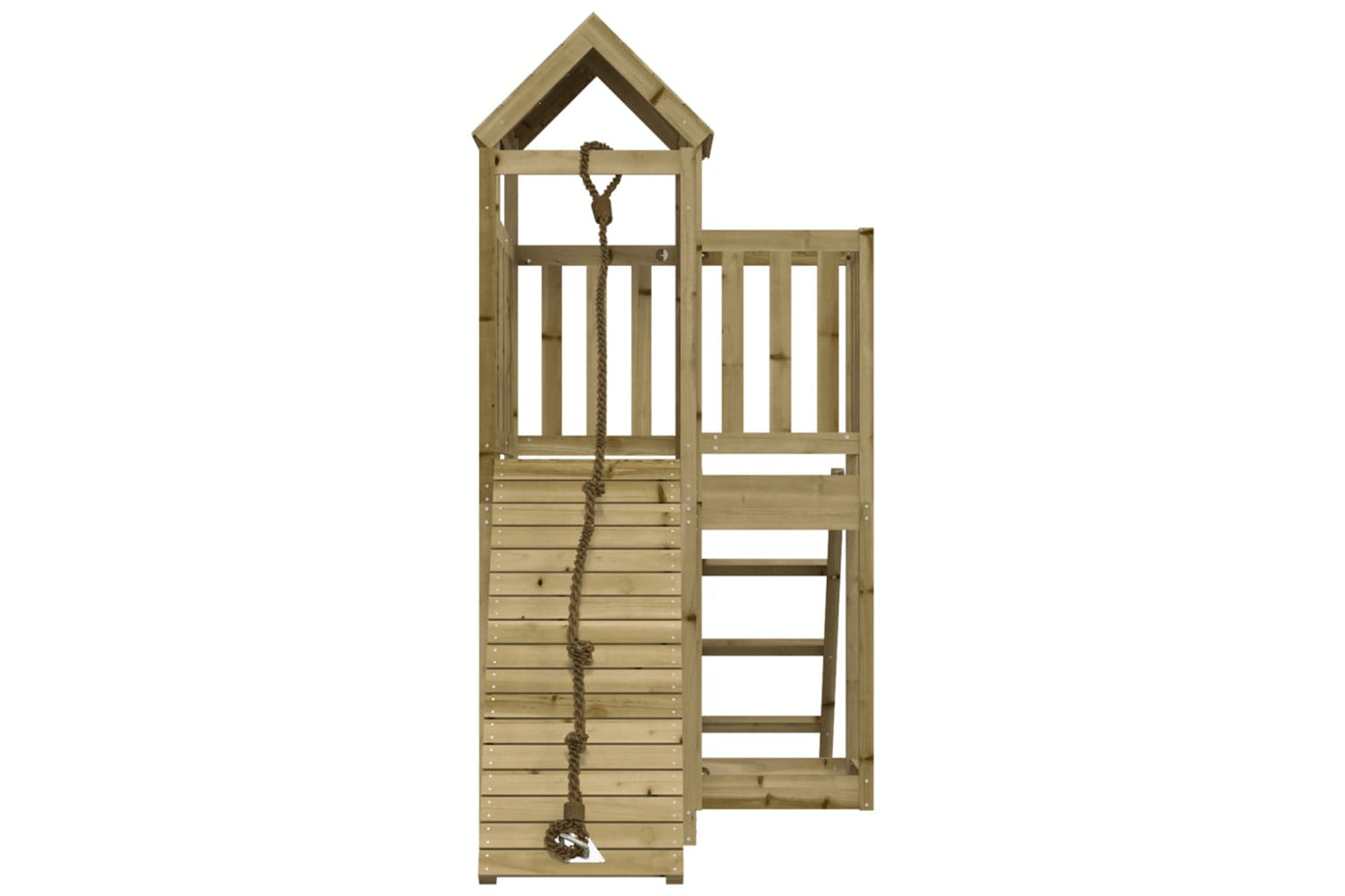 Vidaxl 3155833 Playhouse With Climbing Wall Impregnated Wood Pine-4