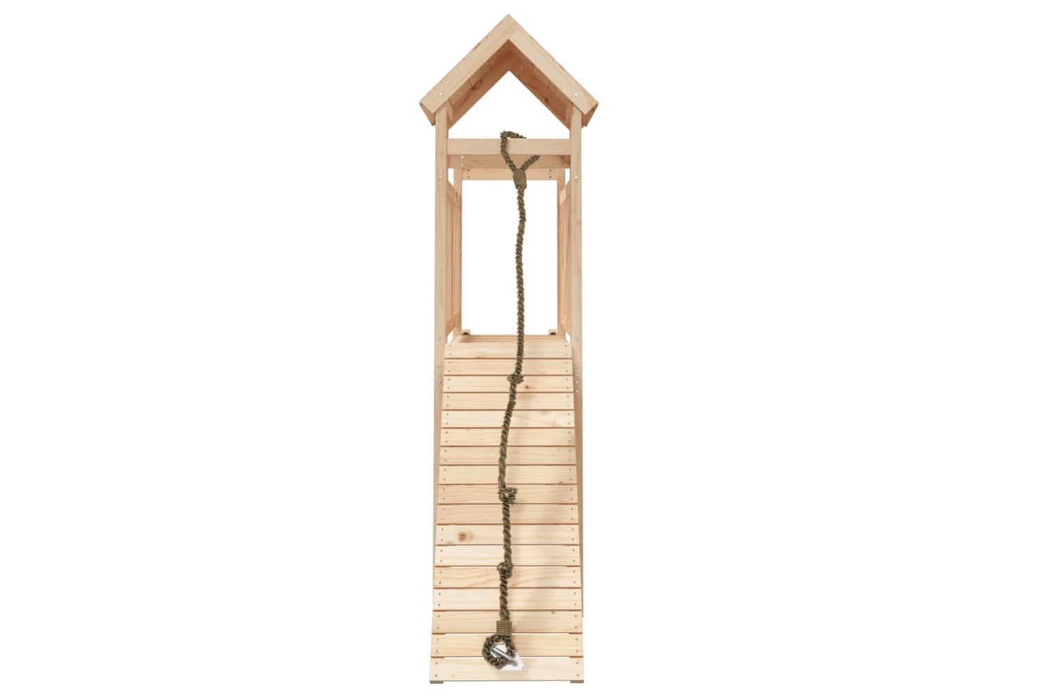 Vidaxl 3155867 Playhouse With Climbing Wall Solid Wood Pine-4