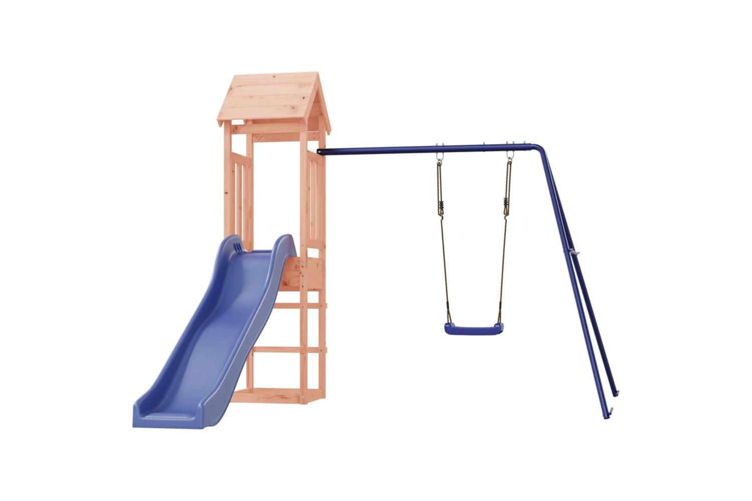 Vidaxl 3155820 Playhouse With Slide Swing Solid Wood Douglas-3