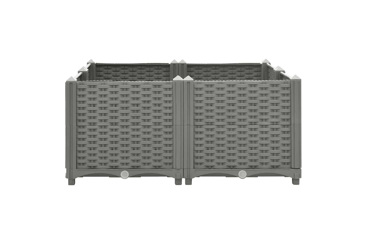 vidaXL Raised Bed 80x80x38cm Polypropylene-3