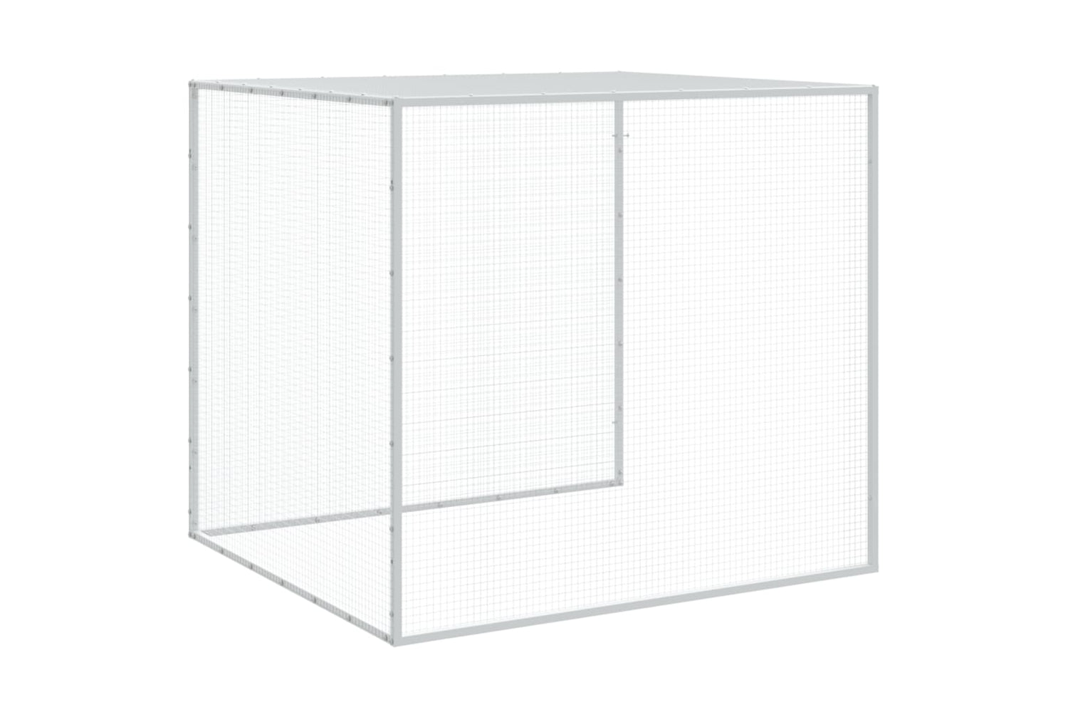vidaXL 3189042 Chicken Cage With Roof Anthracite 803x98x90cm Galvanised Steel-7