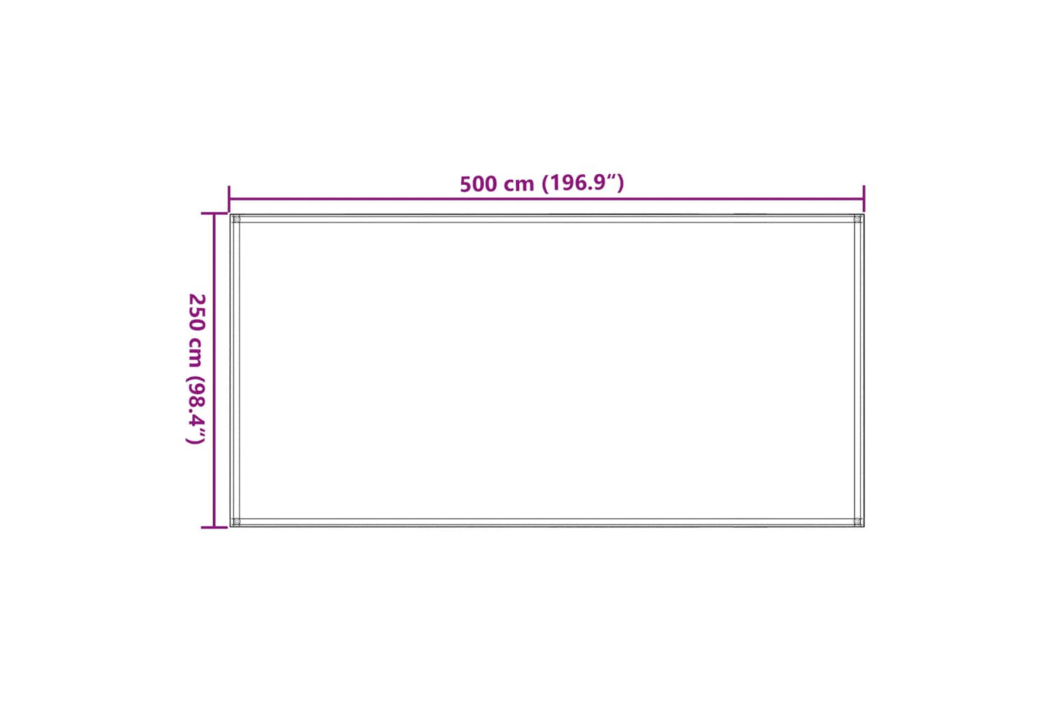 vidaXL 91262 Tent Carpet 250x500cm Anthracite-7