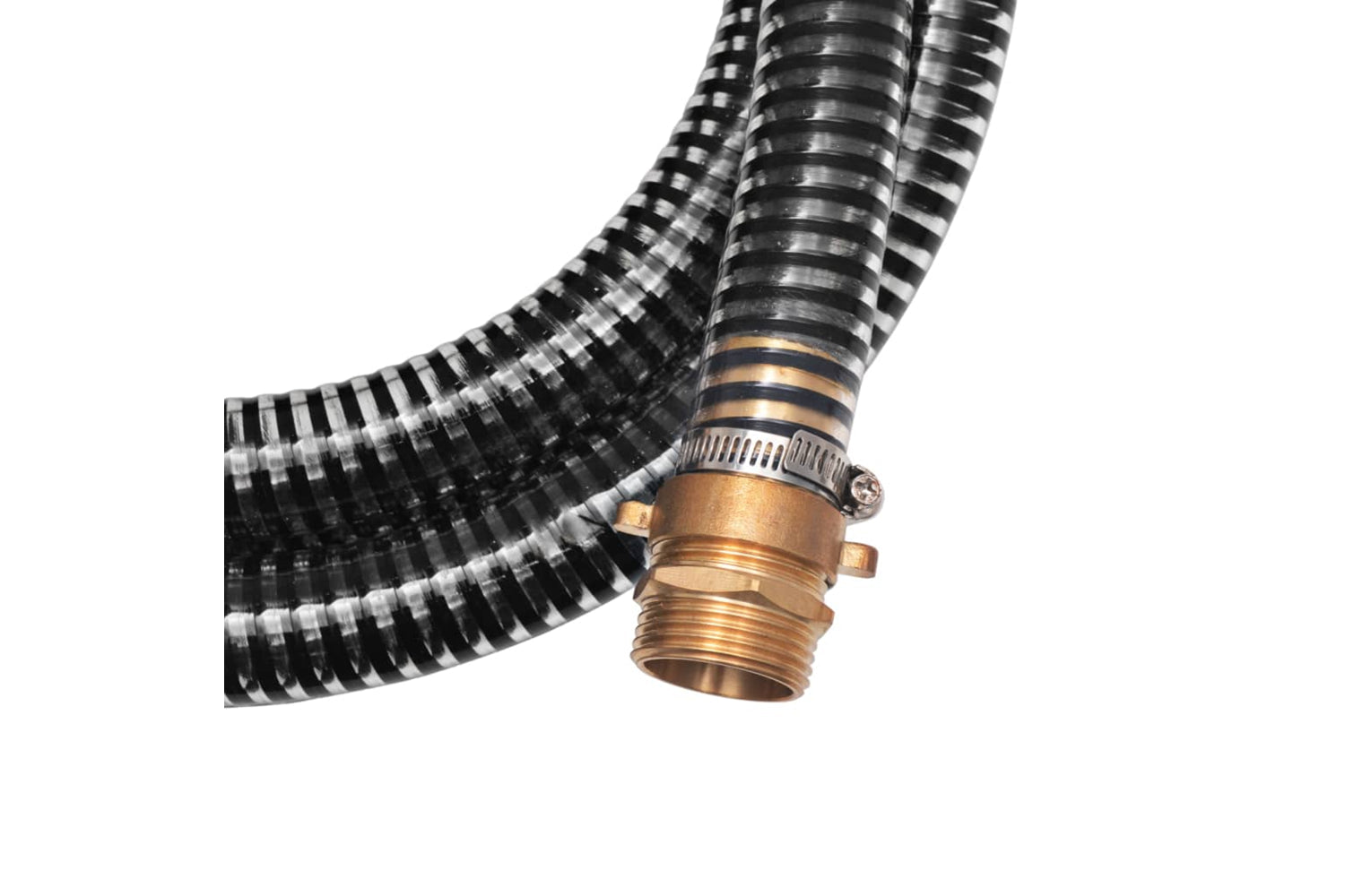 vidaXL 142890 Suction Hose With Brass Connectors 7 M 25mm Black-5