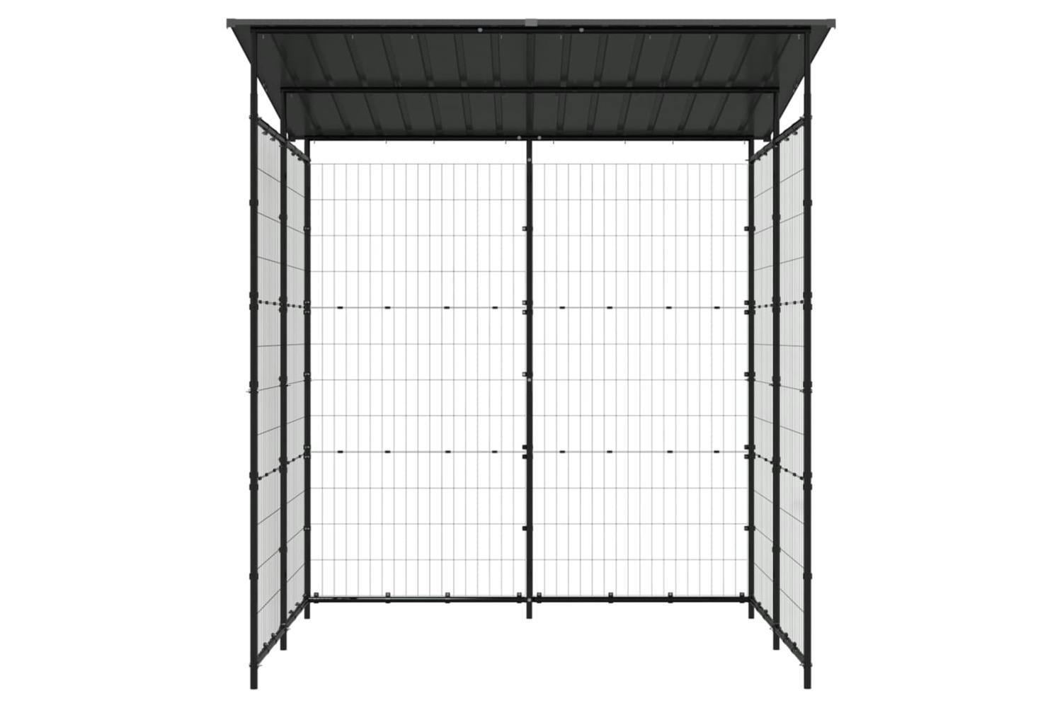vidaXL 150780 Bicycle Shed 190x190x222cm Steel Black-2