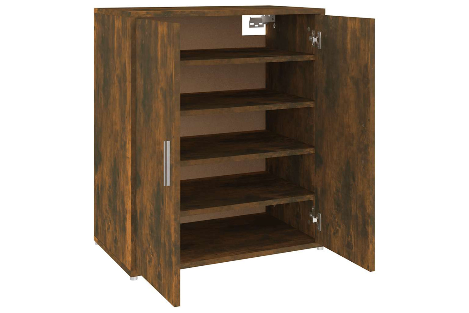 vidaXL 816008 Shoe Cabinet Smoked Oak 60x35x70cm Engineered Wood-5