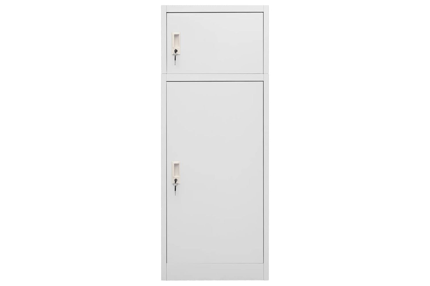 vidaXL 339600 Saddle Cabinet Light Grey 53x53x140cm Steel-2