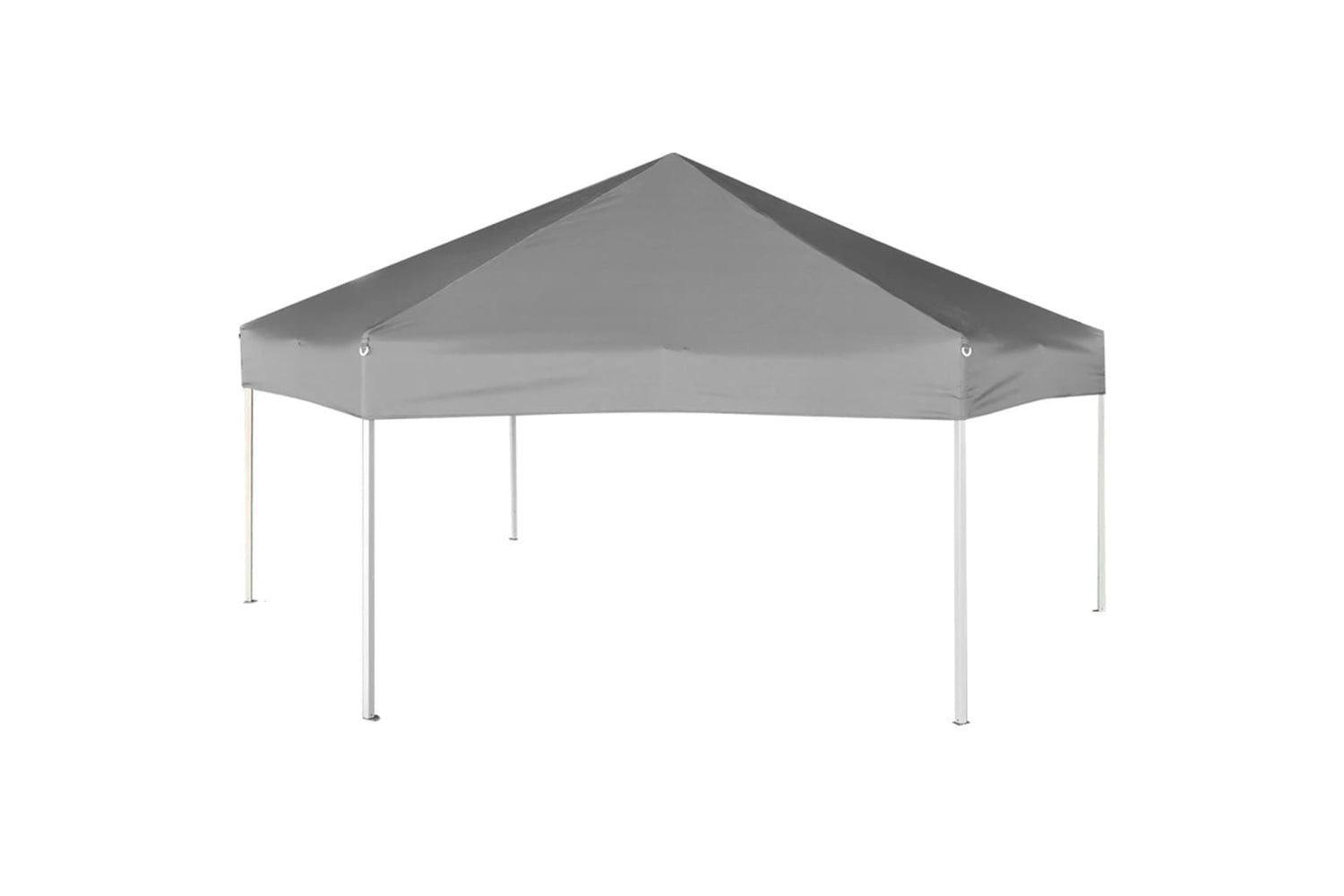 Vidaxl 42111 Hexagonal Pop-up Marquee With 6 Sidewalls Grey 3.6x3.1 M-4