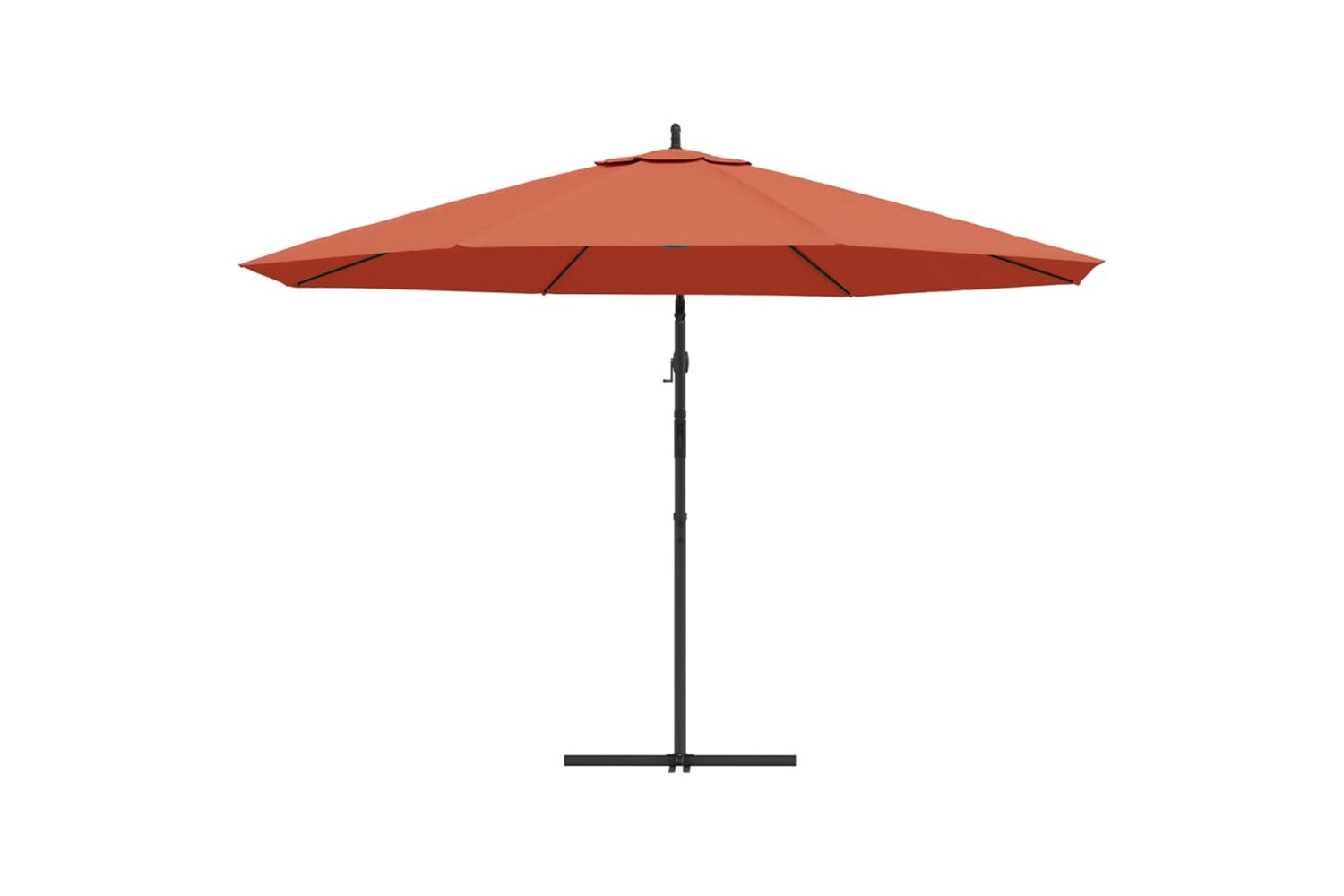 vidaXL 44508 Cantilever Umbrella With Aluminium Pole 350cm Terracotta-4