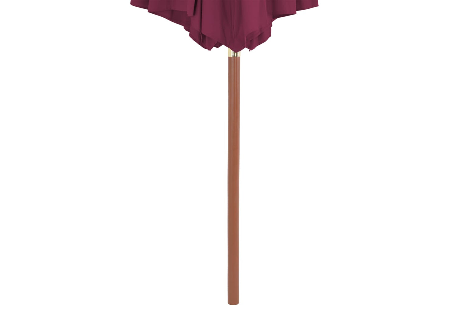 vidaXL 44497 Outdoor Parasol With Wooden Pole 300cm Bordeaux Red-4
