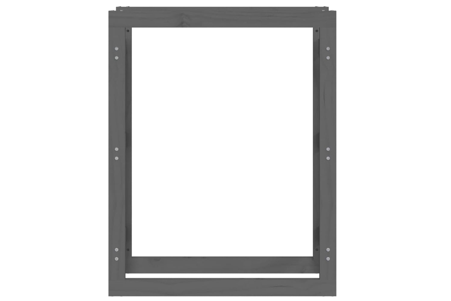 vidaXL 822419 Firewood Rack Grey 80x25x100cm Solid Wood Pine-4