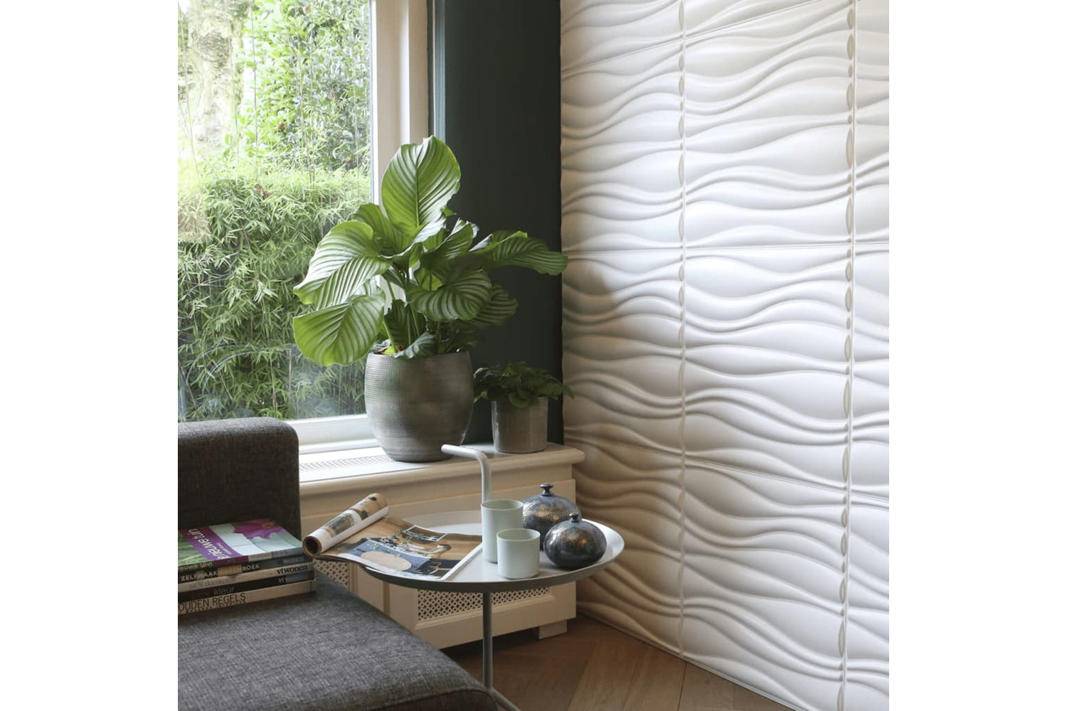 Wallart 412818 3d Wall Panels Waves 12 Pcs Ga-wa04-8