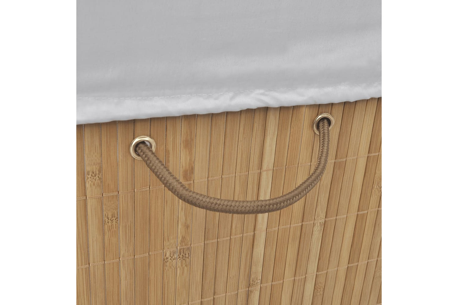 Vidaxl Bamboo Laundry Bin Rectangular Natural-4