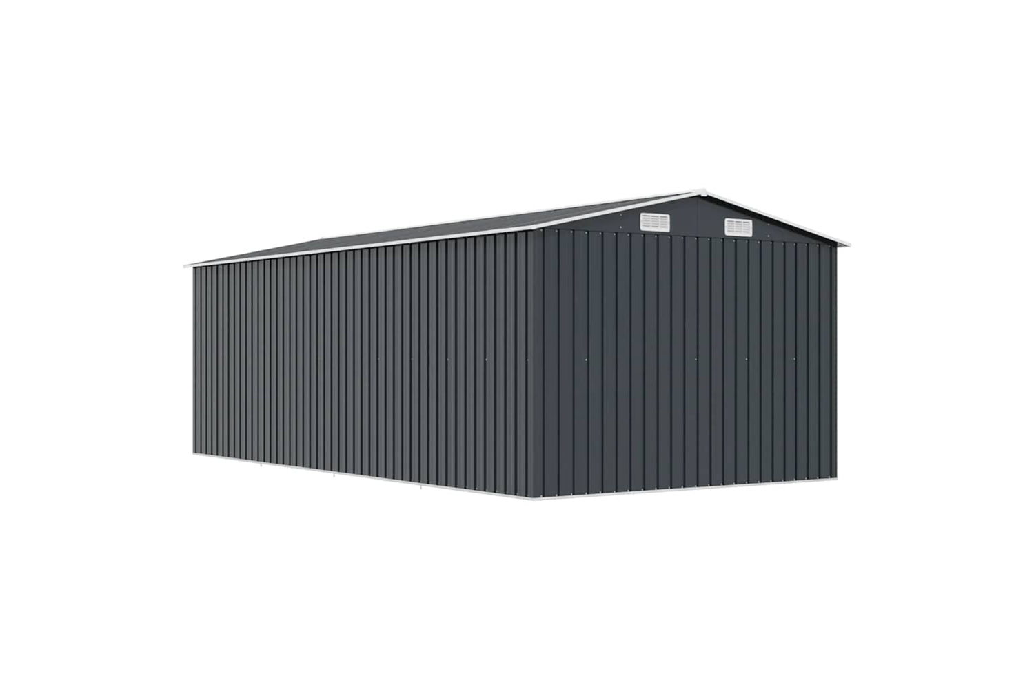vidaXL 143350 Garden Shed 257x489x181cm Metal Anthracite-7
