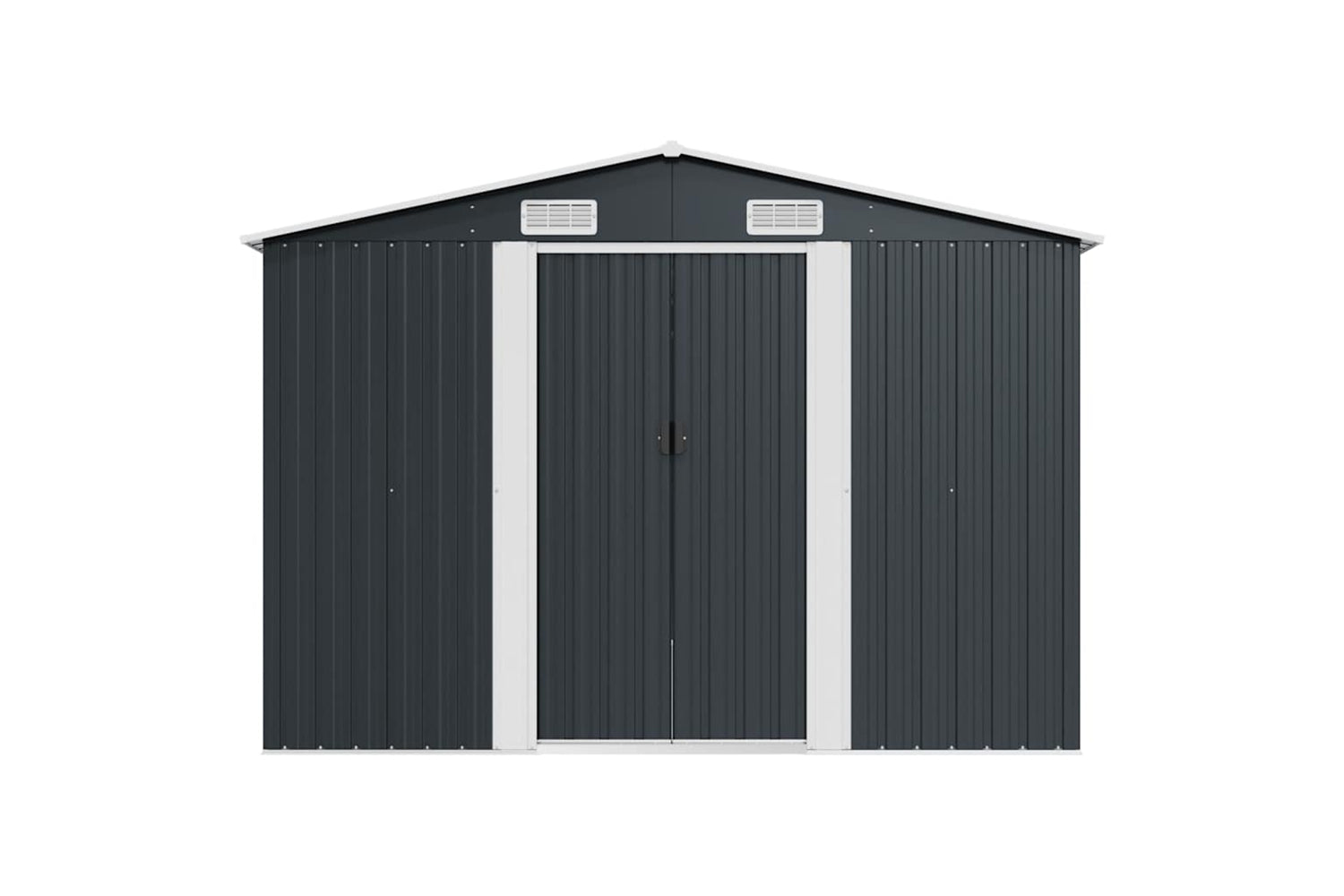 vidaXL 143350 Garden Shed 257x489x181cm Metal Anthracite-5