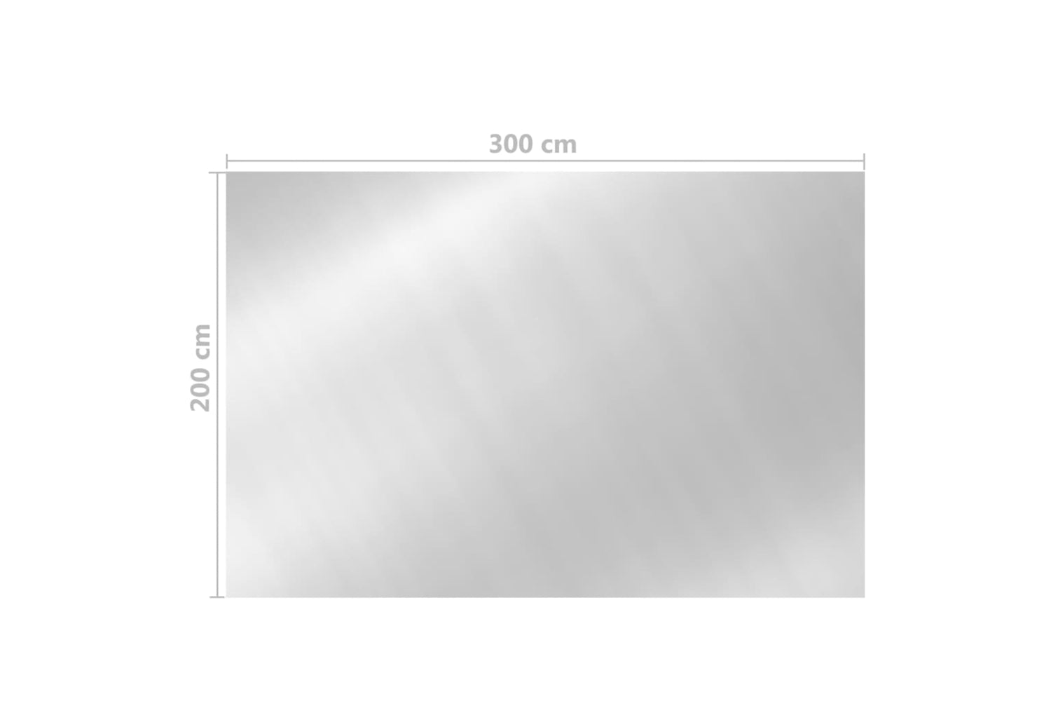 vidaXL 93093 Pool Cover Silver 300x200cm Pe-5