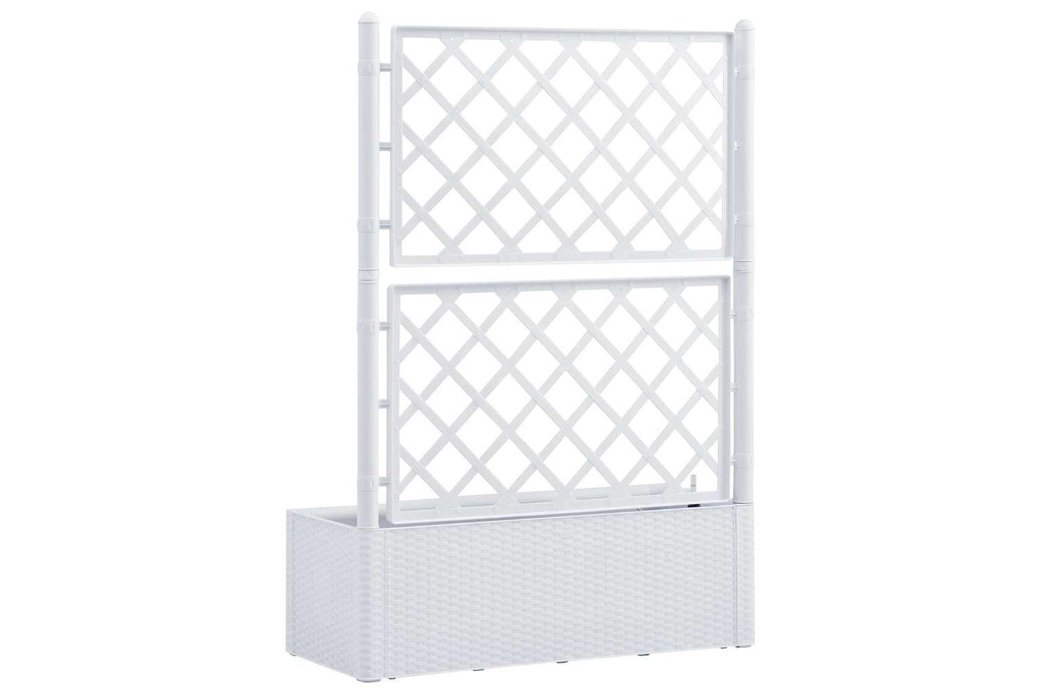 Vidaxl 313967 Garden Raised Bed With Trellis And Self Watering System White-4