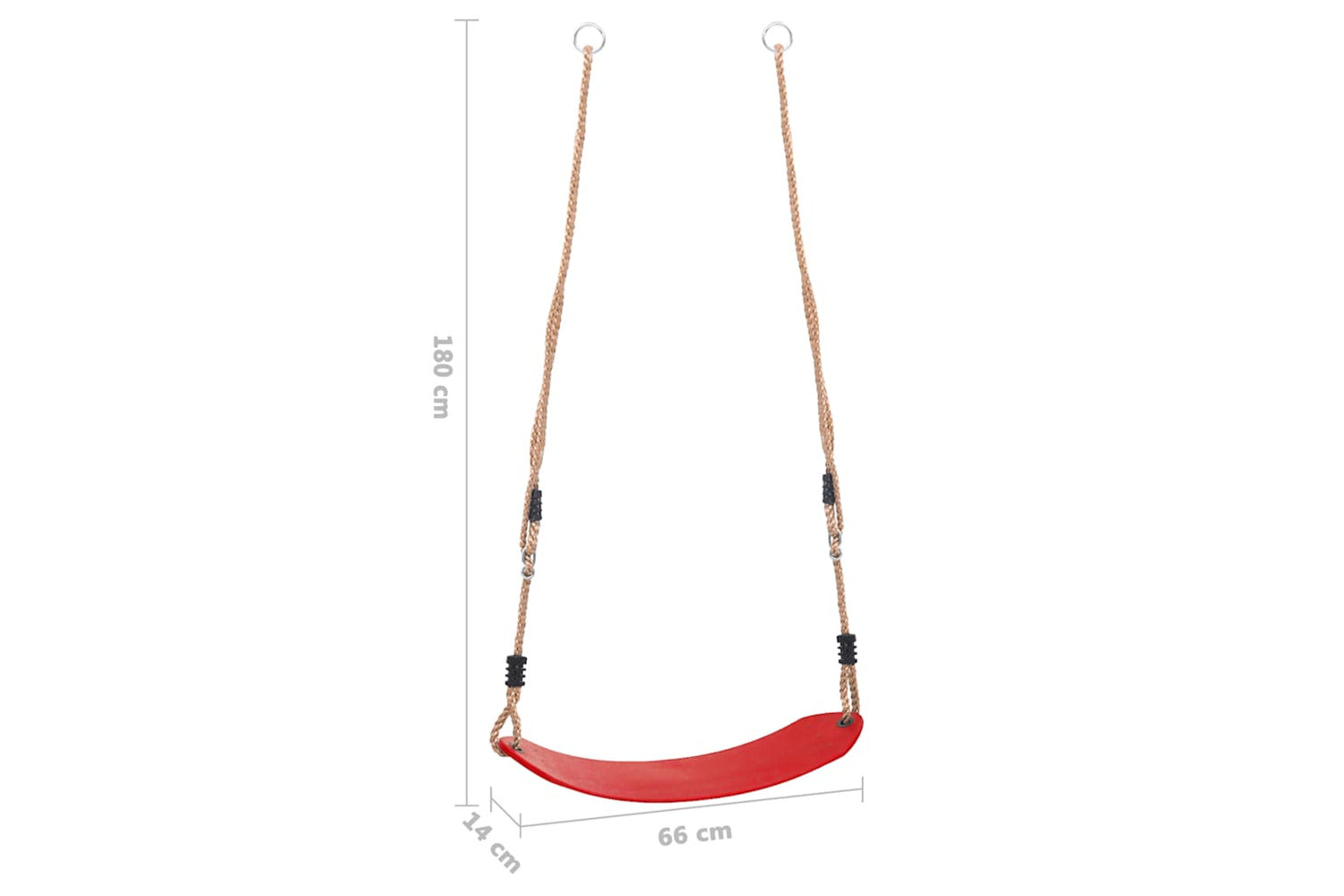 Vidaxl Swing Seat For Children Red-5