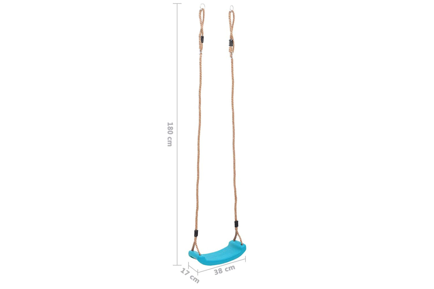 Vidaxl Swing Seat For Children Light Blue-6