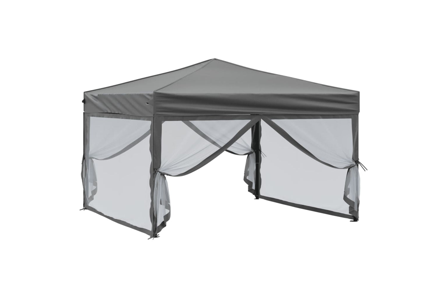 Vidaxl 93530 Folding Party Tent With Sidewalls Anthracite 3x3 M-2