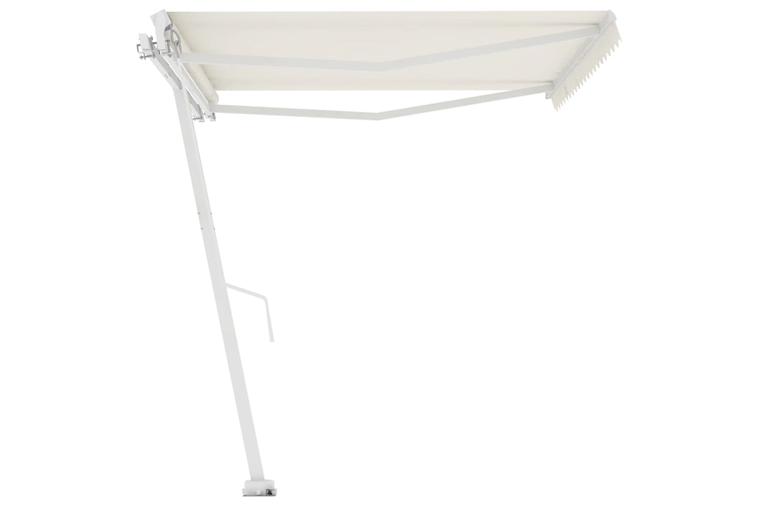 vidaXL 3069617 Freestanding Manual Retractable Awning 400x350cm Cream-4