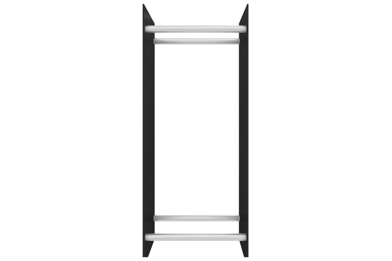 vidaXL 327467 Firewood Rack Black 40x35x100cm Tempered Glass-2