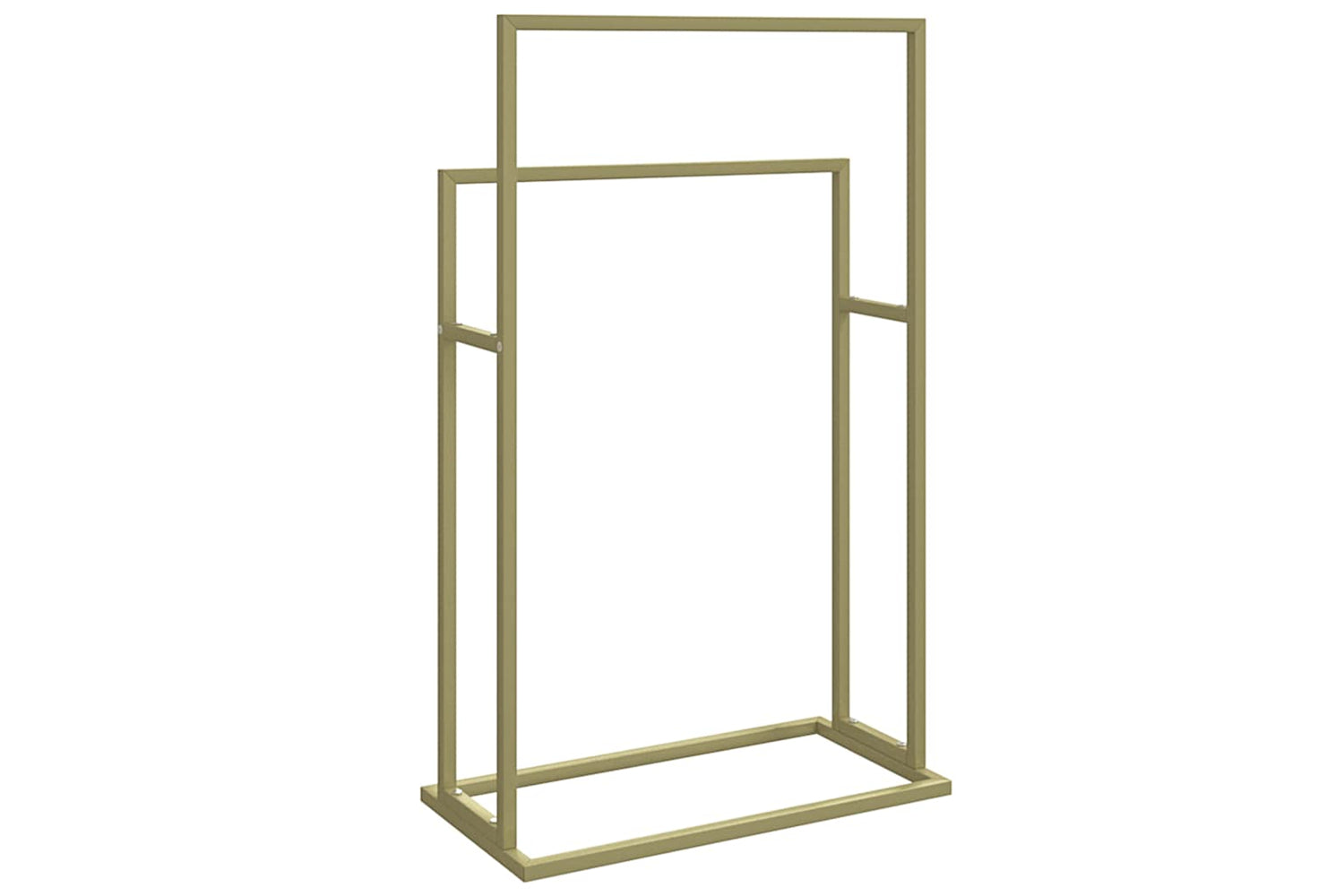 vidaXL 343089 Freestanding Towel Rack Gold 48x24x78.5cm Iron-6