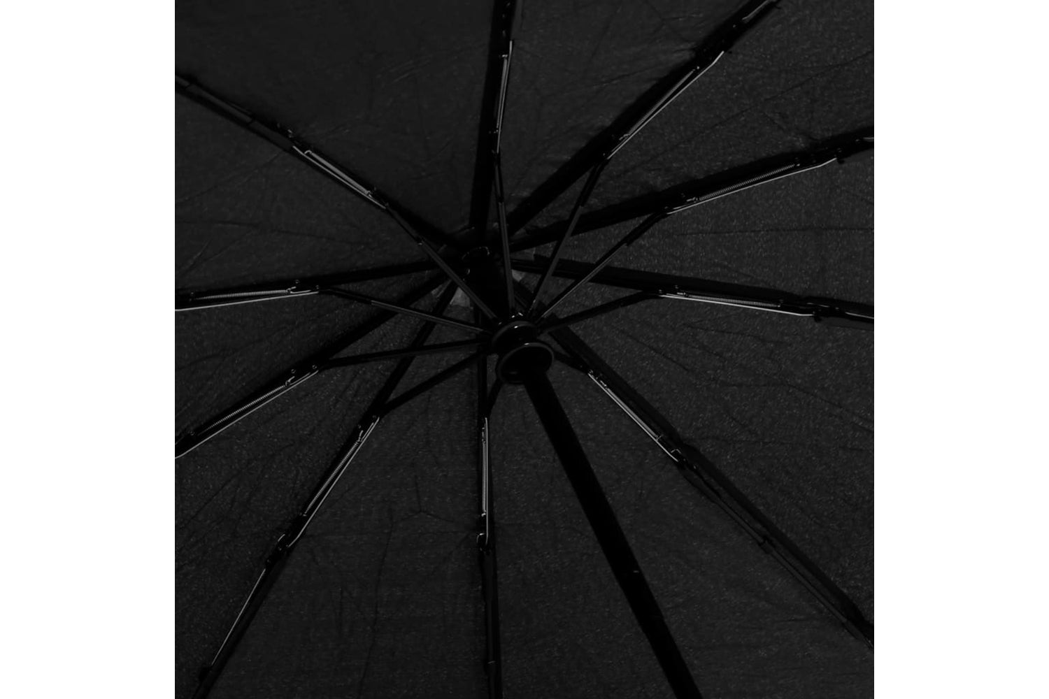 vidaXL 149145 Automatic Folding Umbrella Black 104cm-5