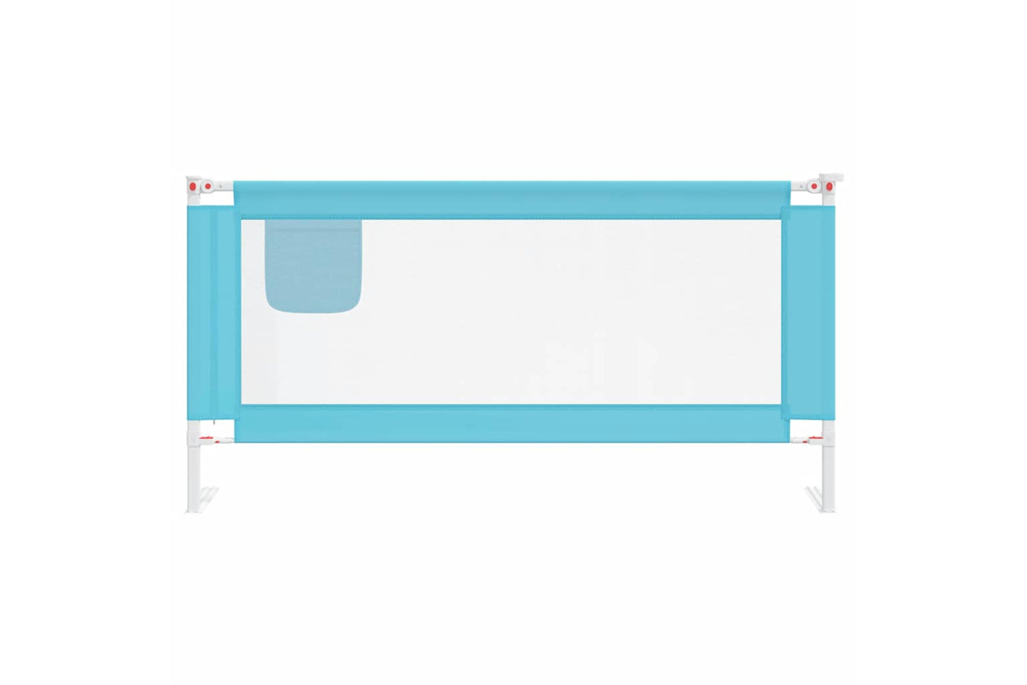Vidaxl Toddler Safety Bed Rail Blue 180x25 Cm Fabric-2