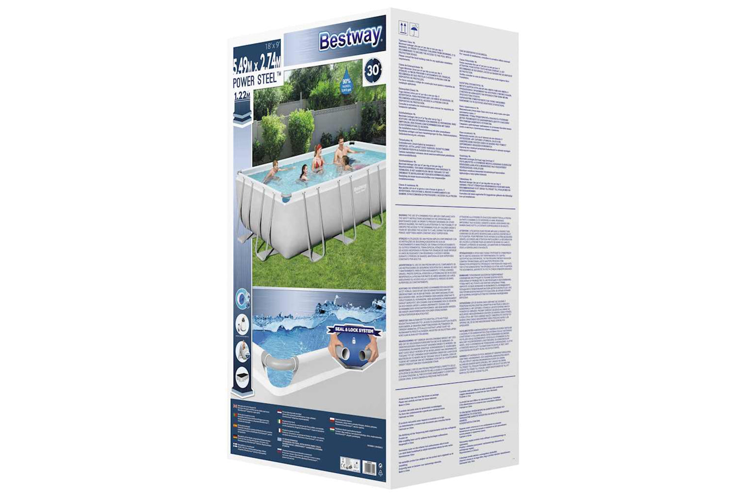 Bestway Power Steel Swimming Pool Set Rectangular 549x274x122 Cm-8