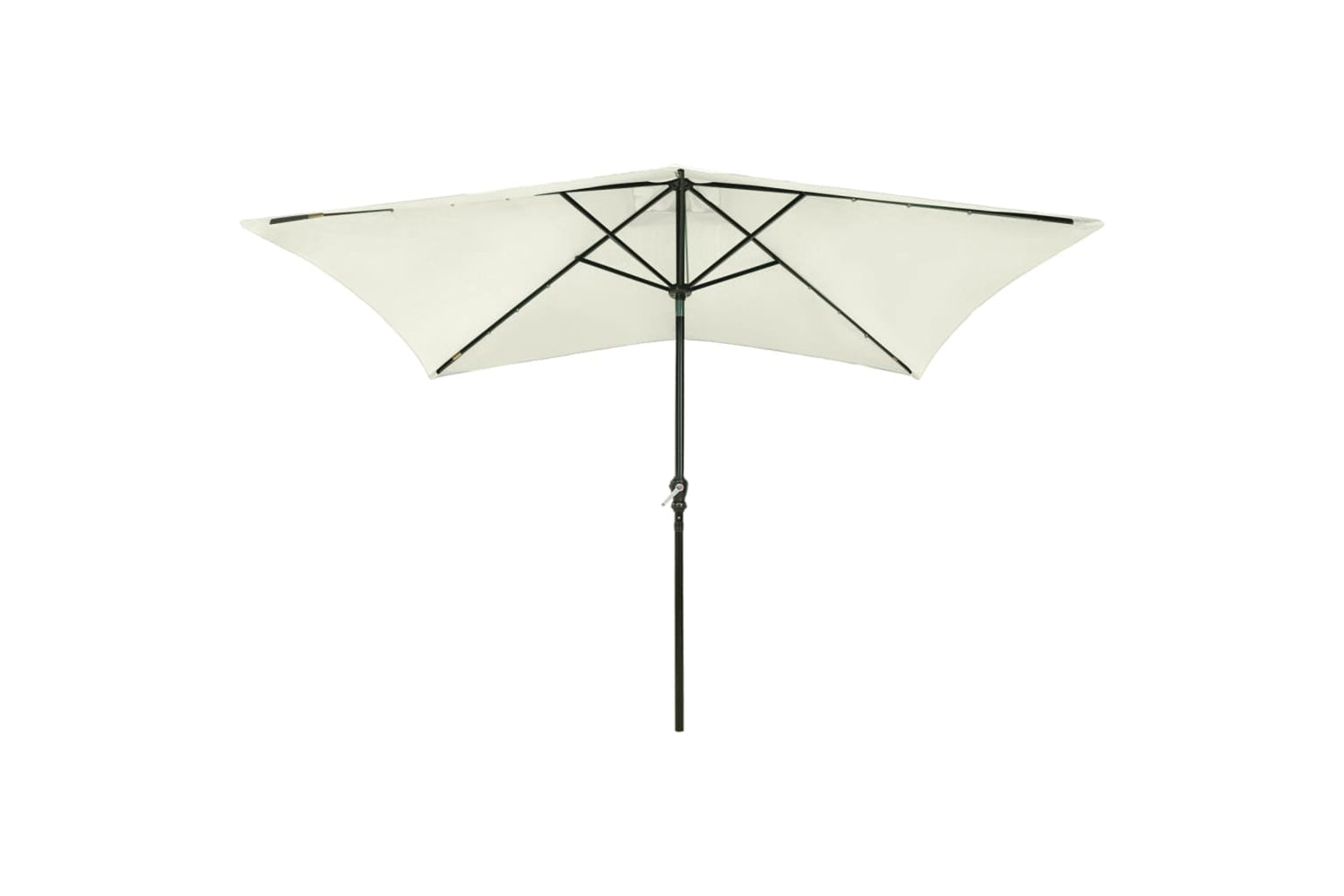 Vidaxl 313787 Parasol With Leds And Steel Pole Sand 2x3 M-2