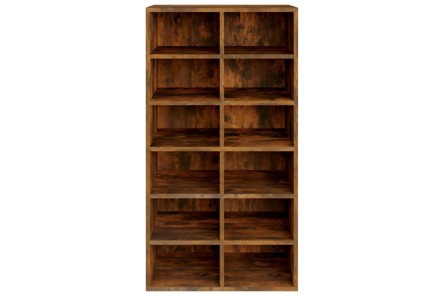 vidaXL 815309 Shoe Rack Smoked Oak 54x34x100.5cm Engineered Wood-3