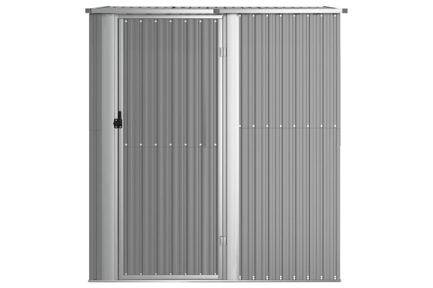 vidaXL 150904 Garden Shed Grey 180.5x97x209.5cm Galvanised Steel-2