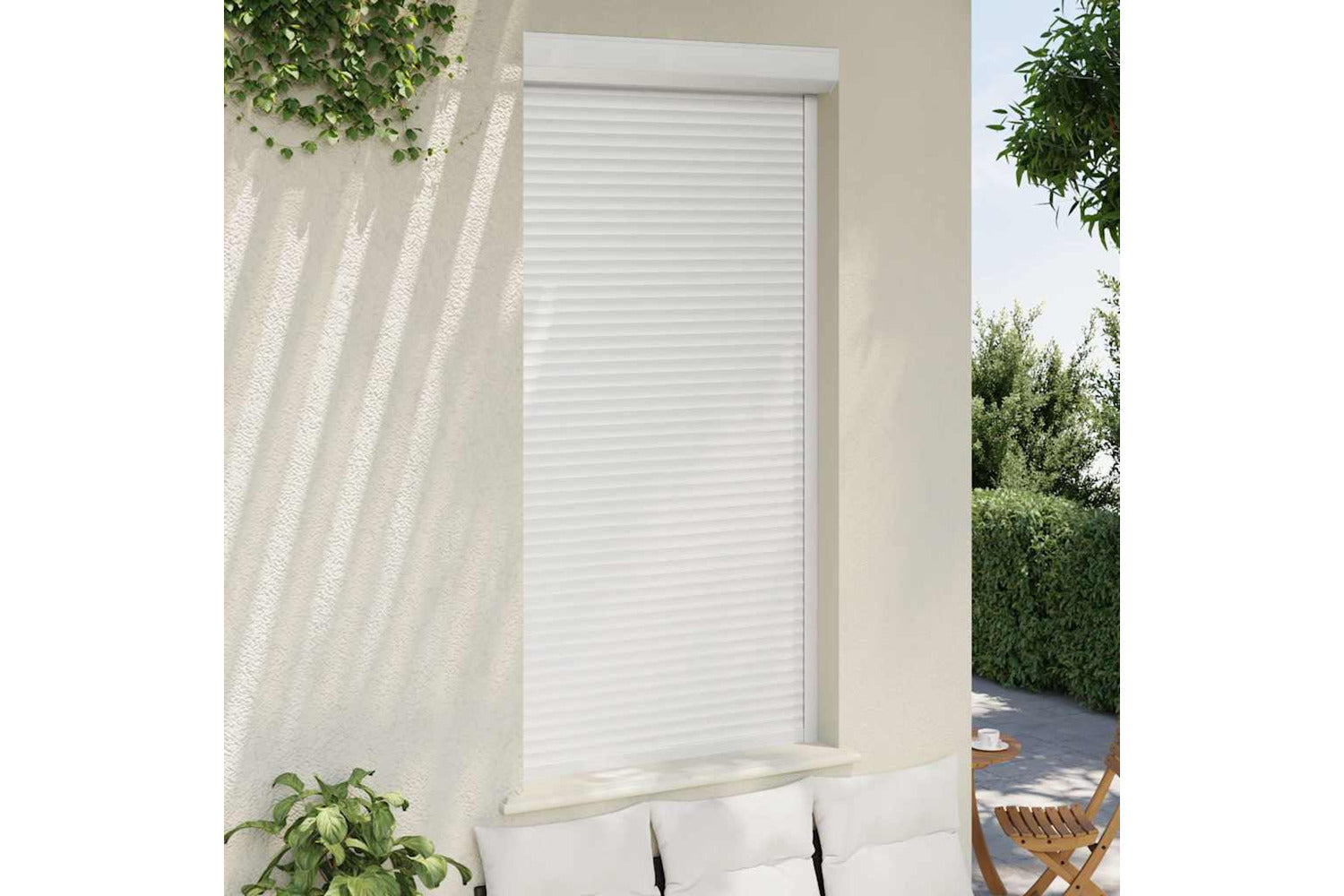 Vidaxl Roller Shutter Aluminium 110x220 Cm White-3