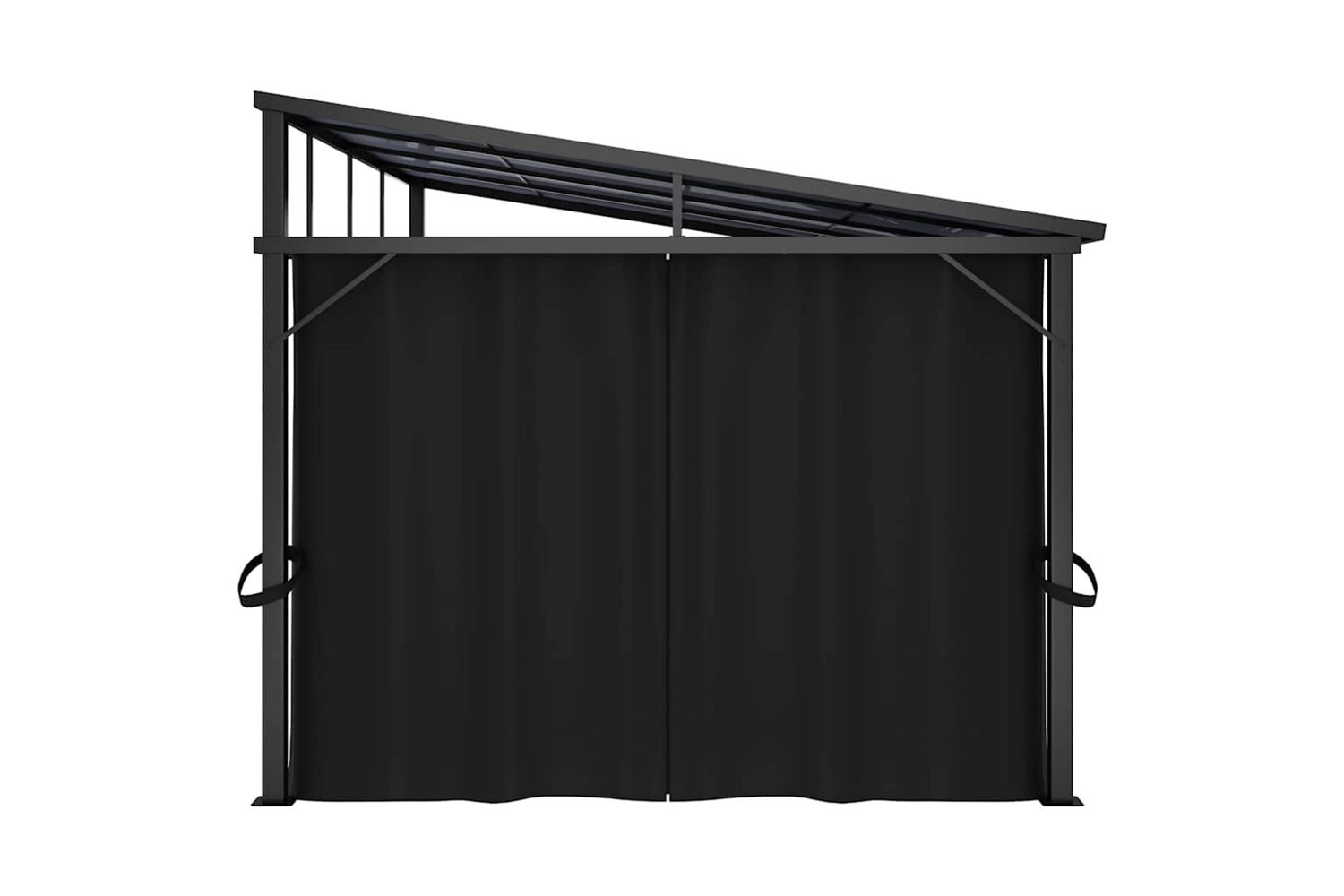 Vidaxl Gazebo With Curtain 405x294x244 Cm Anthracite-7