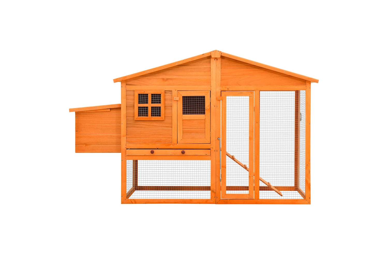 Vidaxl 170864 Chicken Coop With Nest Box Solid Fir Wood-2