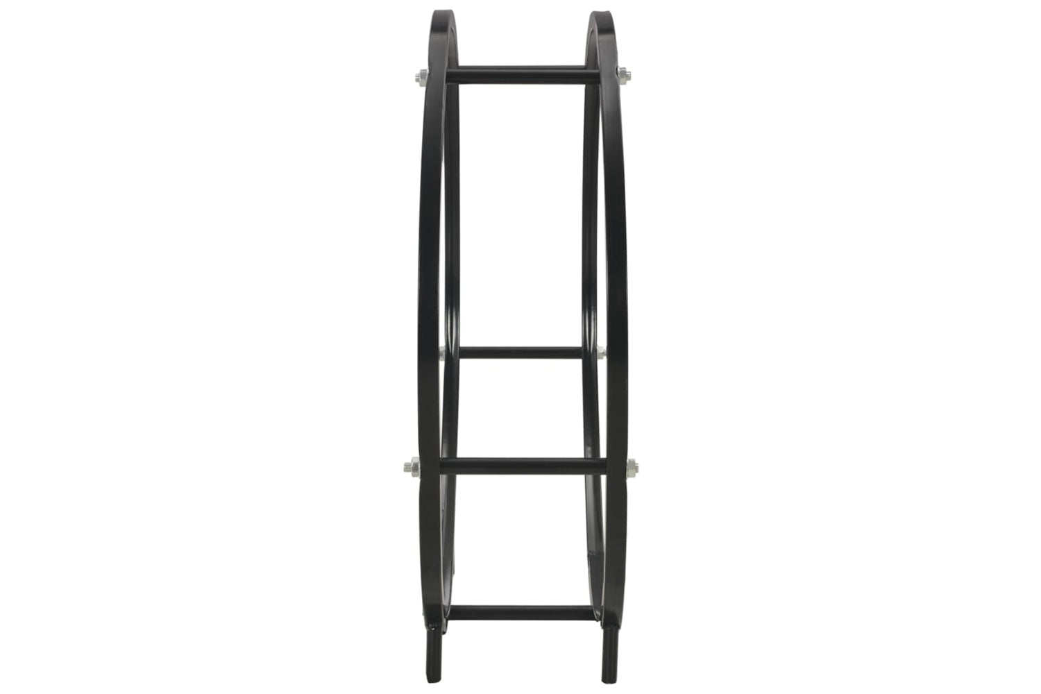 vidaXL 284701 Firewood Rack Black 70x20x70cm Steel-4