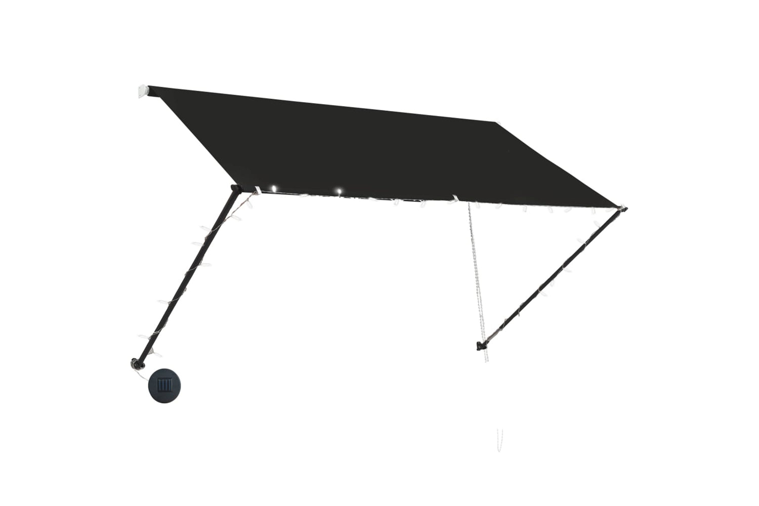 vidaXL 145917 Retractable Awning With Led 250x150cm Anthracite-2