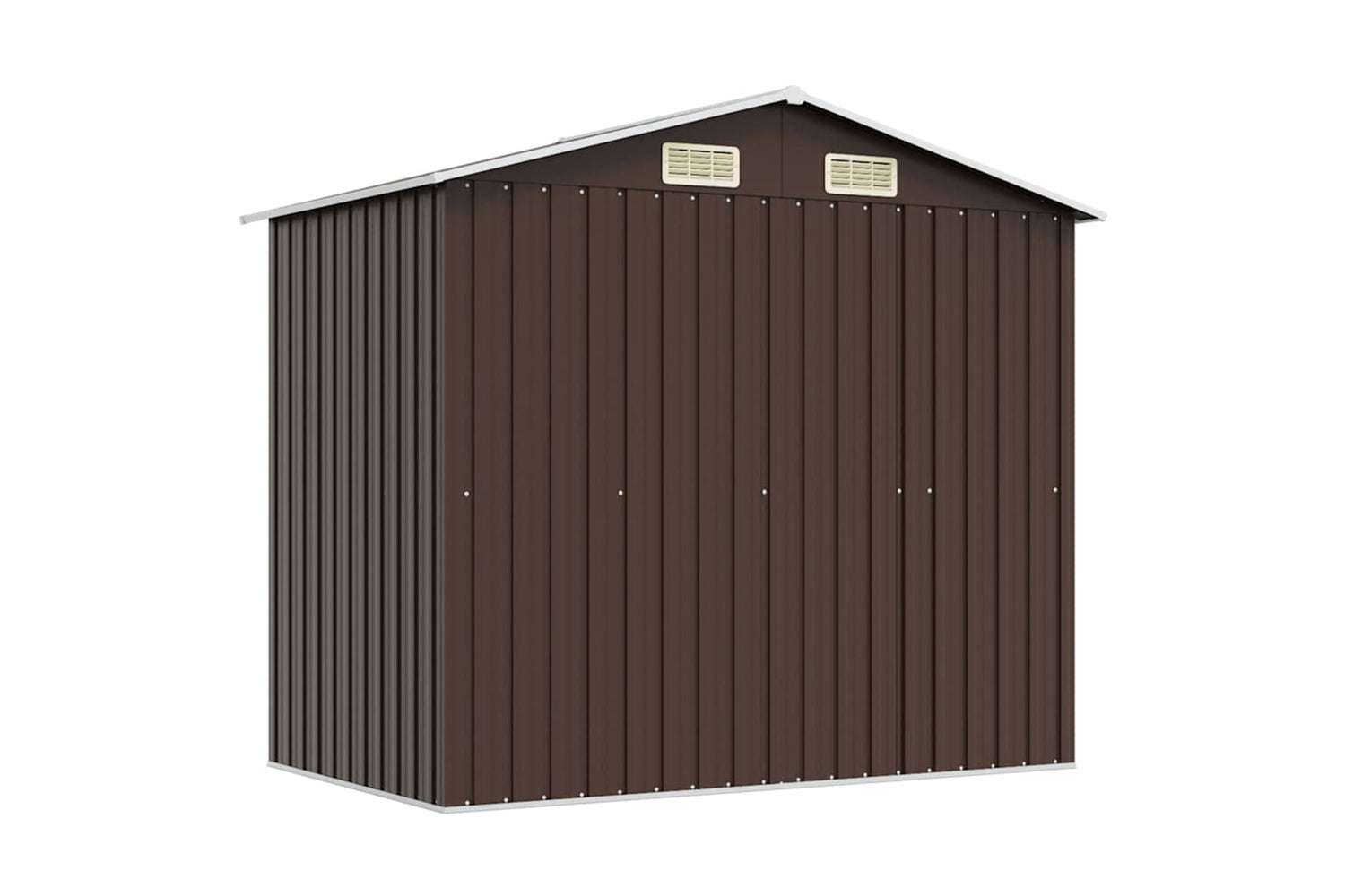 vidaXL 47029 Garden Storage Shed Brown 204x132x186cm Steel-7