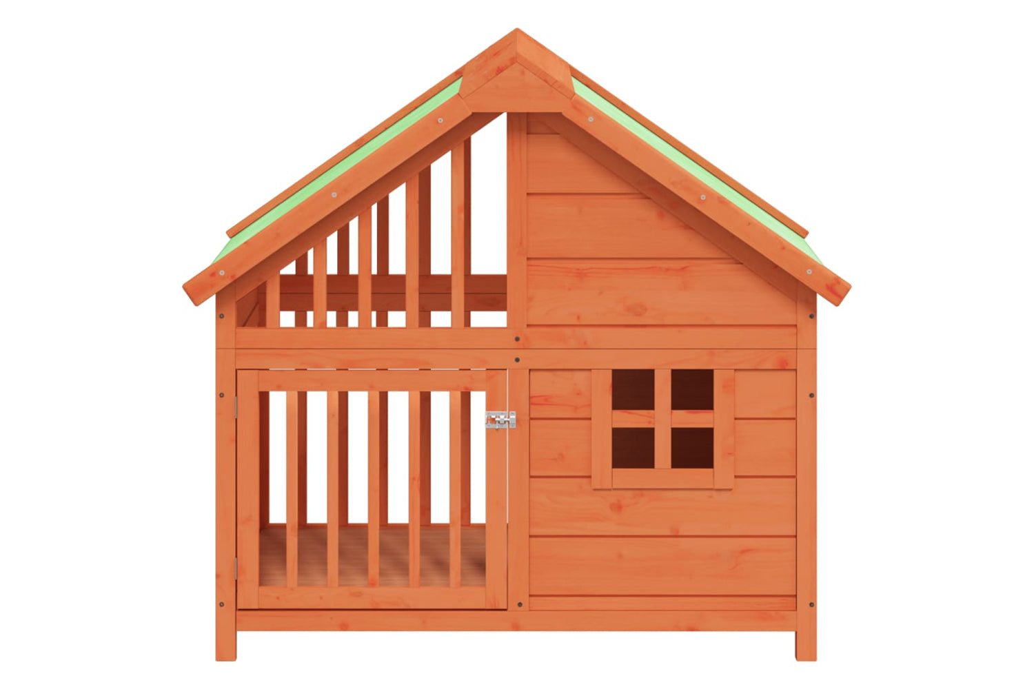 vidaXL 172267 Dog Kennel Brown 96x60.5x87cm Solid Wood Pine-2