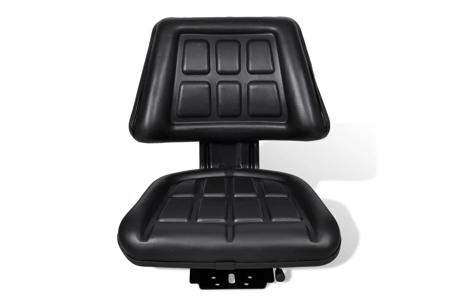 Vidaxl 210156 Tractor Seat With Backrest Black-2